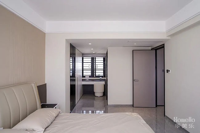 120㎡現代三居室，開放式廚房加島臺設計，這樣的橫廳布局真的很美好